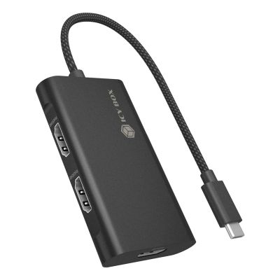 ICY BOX IB-AD1030-C USB 3.2 Gen 2 (3.1 Gen 2) Typ-C 10000 Mbit/s Schwarz