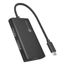 ICY BOX IB-AD1030-C USB 3.2 Gen 2 (3.1 Gen 2) Typ-C 10000 Mbit/s Schwarz