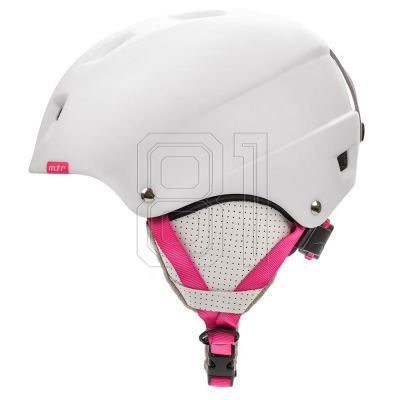 3. Meteor Kiona Skihelm Weiß/Rosa 24850-24852