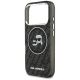 6. Karl Lagerfeld IML Glitter Karl&Choupette Heads Logo MagSafe Case für iPhone 17 Pro - Schwarz