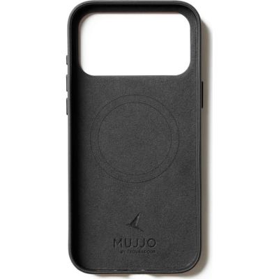 12. Mujjo iPhone 17 Pro Max Schwarze Lederhülle