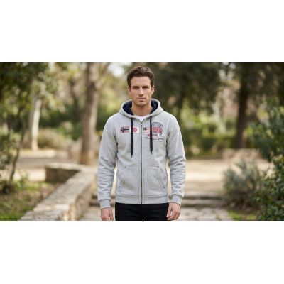 6. Herren-Sweatshirt Geographical Norway GORMA MEN 100 EO +BS (WT1880H/GN-BLENDED GREY)