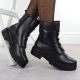6. Rieker Y3160-00 Damen-Ankle-Boots aus schwarzem Leder
