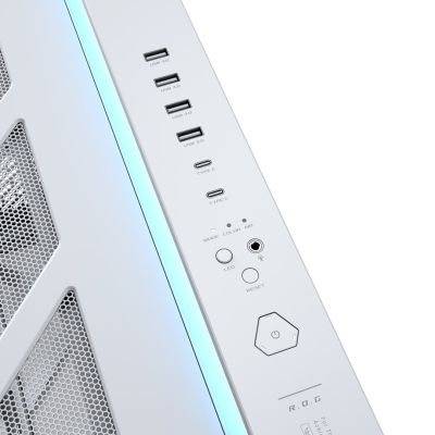 15. Asus ROG CRONOXGR801CURVE TG ARGB WEISS Gehäuse
