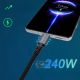 7. Wozinsky WPS-UY42S USB-C USB4-Kabel 40 Gbit/s 240 W 2 m 4K - Schwarz