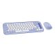 5. Logitech Pop Icon Combo Tastatur und Maus inklusive, universelle Bluetooth-QWERTZ-Tastatur, türkisch-lila, weiß