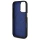 7. Mercedes Silikonhülle mit blauem Streifen und MagSafe-Funktion für iPhone 16 – Schwarz