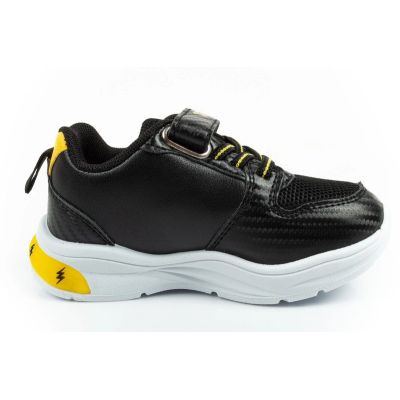 4. Leomil Kinder-Sportschuhe Pokémon-Sneaker, leicht, mit Klettverschluss und LED-Beleuchtung, schwarz-gelb