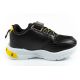 4. Leomil Kinder-Sportschuhe Pokémon-Sneaker, leicht, mit Klettverschluss und LED-Beleuchtung, schwarz-gelb