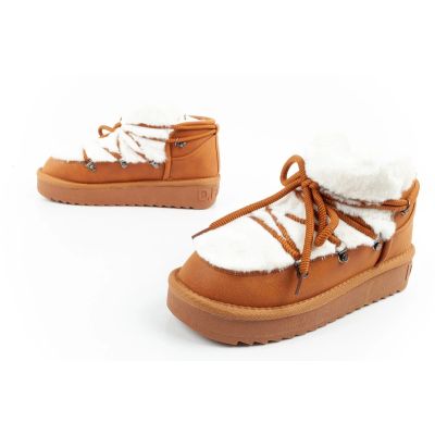 17. D.Franklin Damen Winter Schneestiefel Modische Fellfütterung Braune Stiefeletten