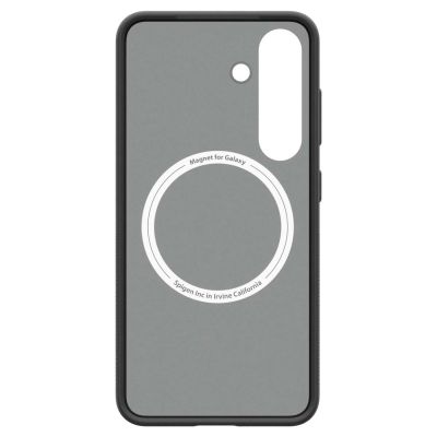 4. Spigen Capella GP-FPS931PGBJW Silikonhülle mit MagFit Magnetring für Samsung Galaxy S25 - Schwarz