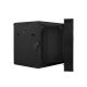 5. Zweiteiliger wandmontierter 19-Zoll-Rackschrank 12U 600x600, schwarz, Lanberg (Flatpack)