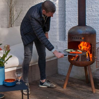 21. Bonfeu Bonbono 4501 Gartenkamin schwarz