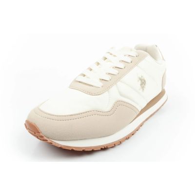 3. US Polo Assn Sportschuhe, Sneaker für Damen, modisch, bequem, ecru