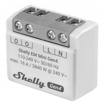 6. Shelly EM Mini Gen4 Intelligenter WLAN-Energieverbrauchsüberwachungscontroller