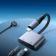 10. Joyroom SY-L01 Lightning zu Lightning / 3,5-mm-Miniklinken-DAC-Adapter 2in1 – Schwarz