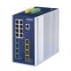 2. PLANET IP30 DIN-Schienen-Industrie-L3-Managed-Gigabit-Ethernet (10/100/1000) Aluminium, Blau