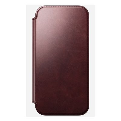 6. NOMAD Modern Leather Folio - MagSafe-kompatible Lederhülle für iPhone 17 Pro Max, Horween-Leder (burgunderrot)