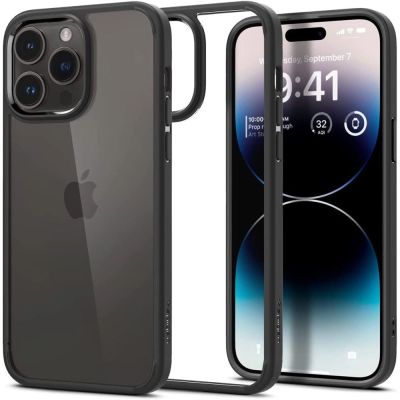 Spigen Ultra Hybrid-Hülle für iPhone 14 Pro – Mattschwarz