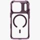 4. Uniq LifePro Xtreme Magclick Ladehülle für iPhone 18 Pro / 17 Pro – Transparentes Burgunderrot