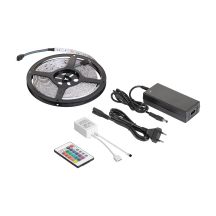 LED-Beleuchtungsset (RGB-LED-Lichterkette, Farbregler, Netzteil)