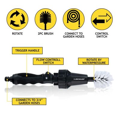 12. DUNLOP ROTATIONSBÜRSTE ZUR FELGENREINIGUNG, LÄNGE 36,5 CM