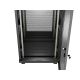 23. LANBERG Bodenschrank 19" 24U 600x600 Schwarz, perforierte Tür, LCD (flach verpackt) V2