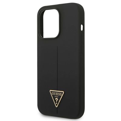 6. Guess GUHCP14LSLTGK iPhone 14 Pro 6.1" schwarz/schwarz Hardcase Silikon Dreieck