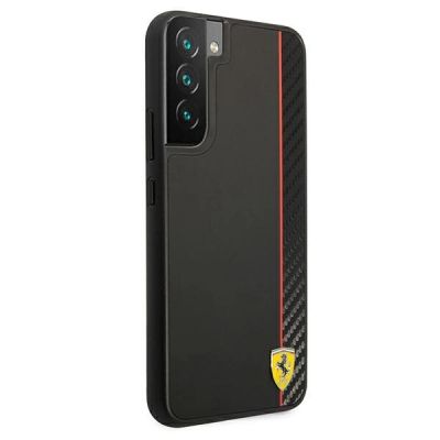 4. Ferrari FESAXHCS22MBK S22+ S906 schwarz/schwarz Hartschalenkoffer On Track Carbon Stripe