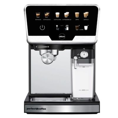 20. ELDOM Espressomaschine ECK1 1300W 20 BAR, Milchbehälter, 6 Automatikprogramme, 2 manuelle Programme