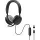 4. DELL WH5024 Headset mit Kabel, Kopfbügel, Anruf-/Musikfunktion, USB Typ-C, Schwarz