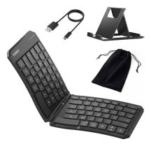 Inateck N0131_black Bluetooth-Tastatur für Zuhause/Büro, Schwarz