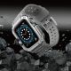 6. Protect Strap Band für Apple Watch 38/40/41mm Panzergehäuse Armband - Grau, Silber