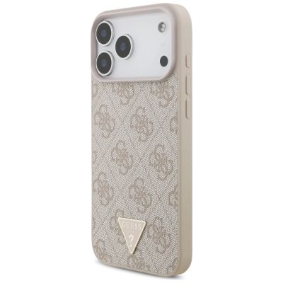 3. Guess 4G Strap Triangle Logo MagSafe Hülle für iPhone 17 Pro Max – Pink