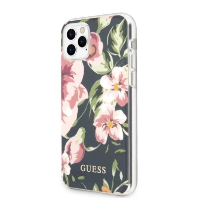 2. Guess N.3 Flower Collection Hülle für iPhone 11 Pro Max - Marineblau