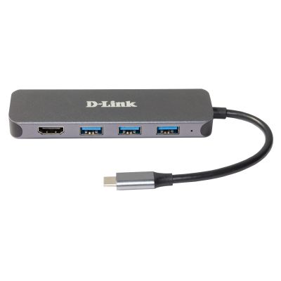 2. 5-in-1-USB-C-Hub mit HDMI/1x HDMI, 3x USB 3.0, 1x USB-C-Anschluss