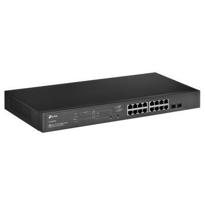 4. TP-Link TL-SG2218P L2/L2+ Gigabit-Ethernet-Switch (10/100/1000) mit PoE-Unterstützung, 1 HE, Schwarz