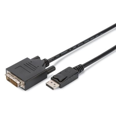 2. DisplayPort-Adapterkabel, DP auf DVI (24+1) Stecker/Stecker, 2,0 m, 10er-Set, Full HD, CE-zertifiziert, blau