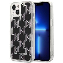 Karl Lagerfeld KLHCP14MLMNMK iPhone 14 Plus 6.7" Hardcase schwarz / schwarz Liquid Glitter Monogram