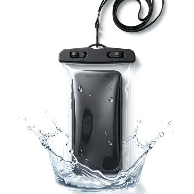 WASSERDICHTE HANDYHÜLLE 11X21CM PVC SCHWARZ GRUNDIG