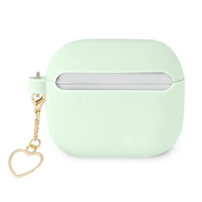 2. Guess, GUA3LSCHSN AirPods 3 Cover grün/grün Silikon Charm Heart Collection