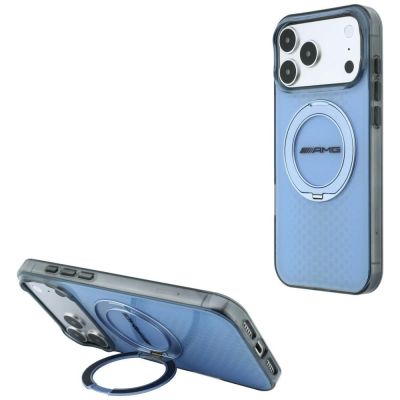 Mercedes AMG IML Double Layer Urban Line Hülle mit Ringständer und MagSafe-Funktion für iPhone 18 Pro Max / 17 Pro Max – blau
