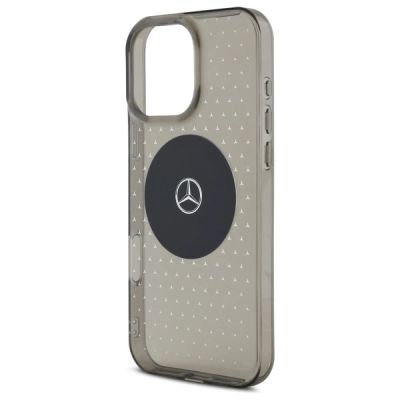 6. Mercedes MB Hülle mit Sternenmuster für iPhone 16 Pro – Schwarz