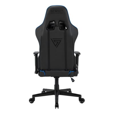 6. SENSE7 Gaming-Stuhl, Schalensitz (mit Mulde), Schwarz, Blau