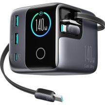 Joyroom Podix Jr-TRD01 GaN-Ladegerät 140W 1x USB-C 2x USB-A + Einziehbare Kabel 2x USB-C