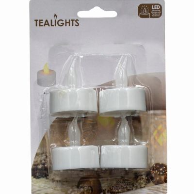19. SET MIT 4 LED-TEELICHTERN