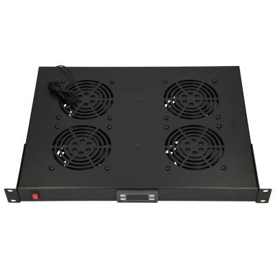 2. Lüfterpanel 19" Extralink EX.14718 mit 4 Lüftern, für freistehende Schränke, mit Thermostat