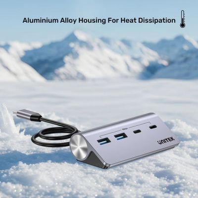 8. UNITEK ALUMINIUM-HUB USB-A/C 2X USBA 2X USBC 5GBP
