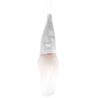 15. Dekorativer Anhänger Weihnachtsmann 11 cm Weiß