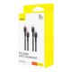 7. Baseus Cafule USB-C / USB-C-Kabel 100W 1 m - rot-schwarz und schwarz-grau (2 Stk.)